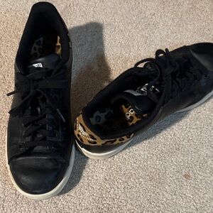 Black Leopard Women's Sneakers